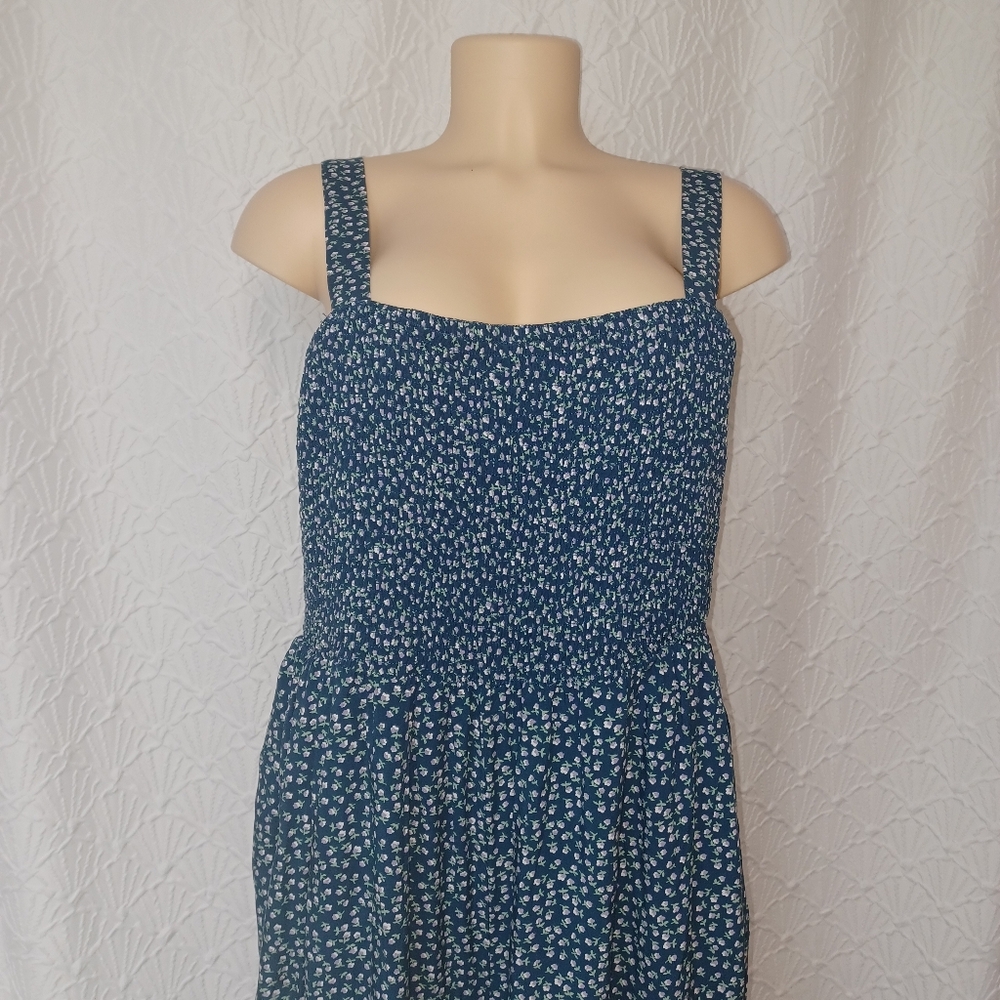 DAKOTOO women 2XL Blue Floral Women's Jumpsuit - Picture 5 of 16